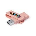 Memoria USB Giratoria Fibra Trigo Colors 2.0