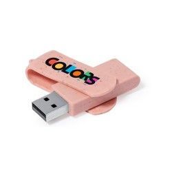 Memoria USB Giratoria Fibra Trigo Colors 2.0