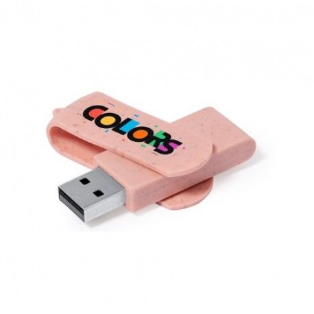 Memoria USB Giratoria Fibra Trigo Colors 2.0
